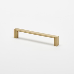 Thin Square Pull Brushed Brass
