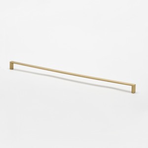 Thin Square Pull Brushed Brass